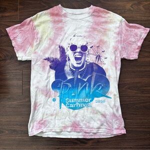 Pink Summer Carnival 2023 Tour Tie-Dye T-Shirt